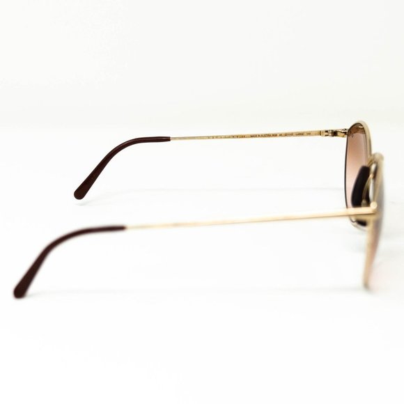 Porsche Design Gold Frame Sunglasses w Leather Nose Pad - Picture 5 of 6